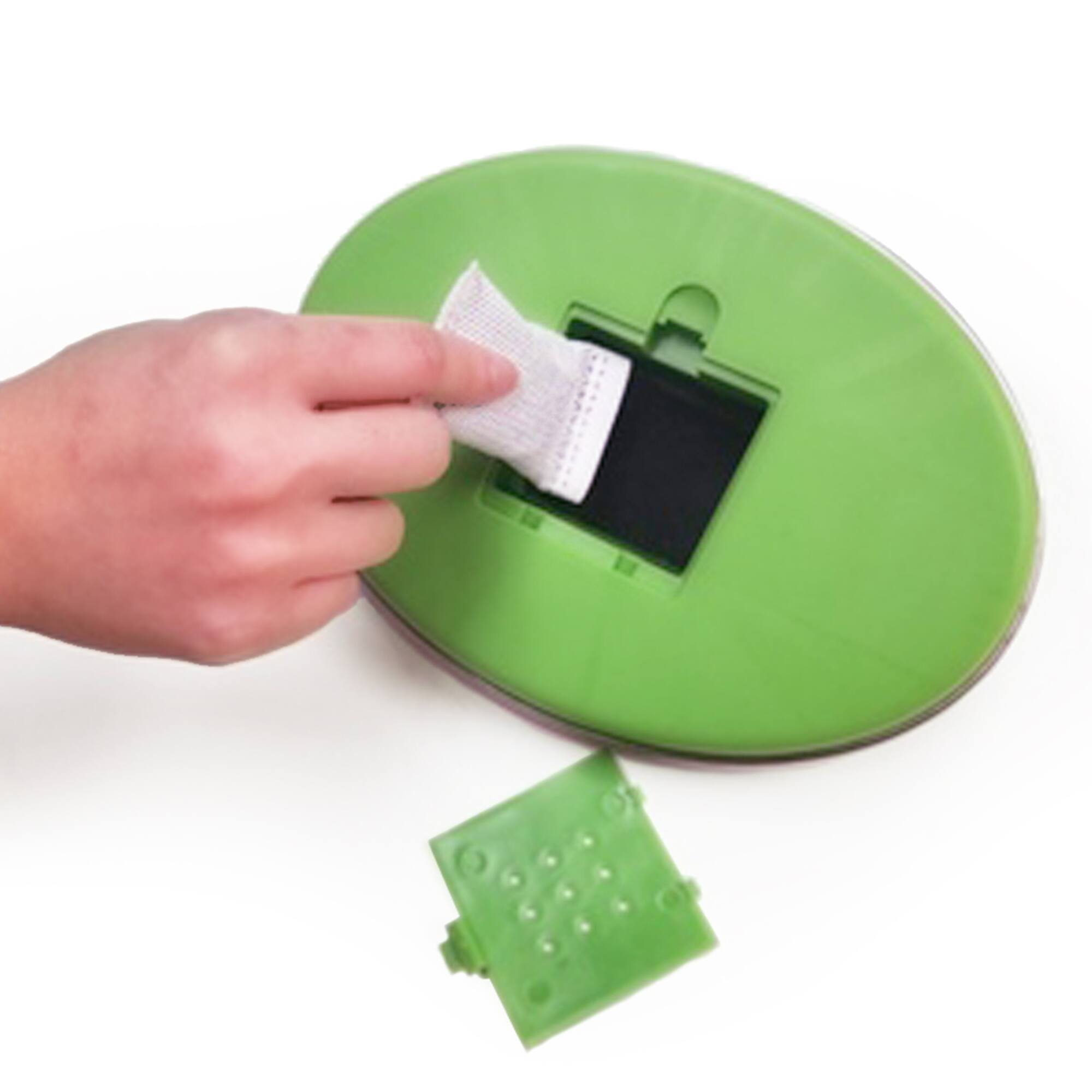 Alt View 11. iTouchless - 1.6 Gal. Compost Bin with AbsorbX Odor Filter - Silver.