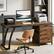 Alt View 1. Forest'nSky - Extensive Office Desk,Computer Desk,Elegant Writing Desk,Brown - Brown.