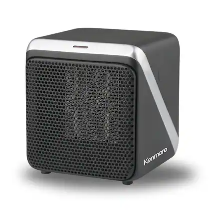 Front. Kenmore - 5" Personal Cube Heater - Black.