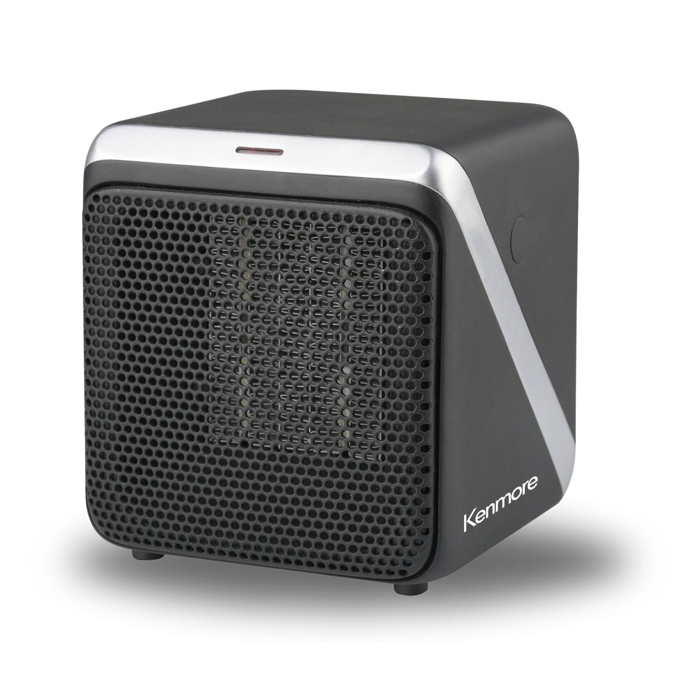 Front. Kenmore - 5" Personal Cube Heater - Black.