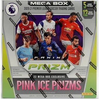 MEGA BOX IN 5 CANDS PER PACK 2020-21 21 PREMIER LEAGUE SOCCER TRADING CARDS 12 PACES PER BOX PANINI Emirates AIA PANINI FLT VEZTER PANINI 3 PANTONI PANINI INTAY PRIZM PA 22 MEGA BOX EXCLUSIVE PANINI PINK ICE PRIZMS