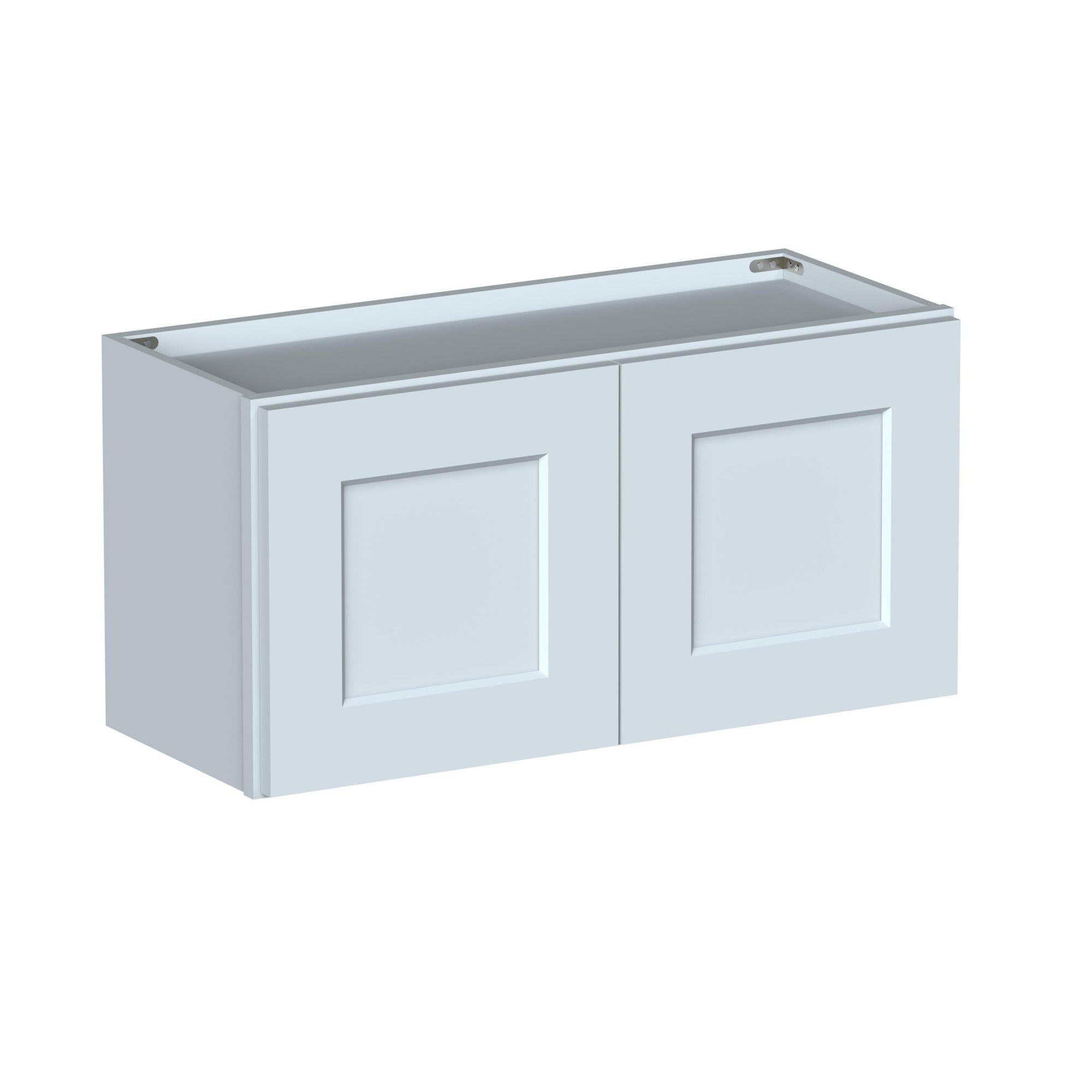 Alt View 1. Boyel Living - 30in.W x12in.D x15in.H Dove Gray WALL CABINET Fully assembled Cabinet With Two HDF Doors - Gray.