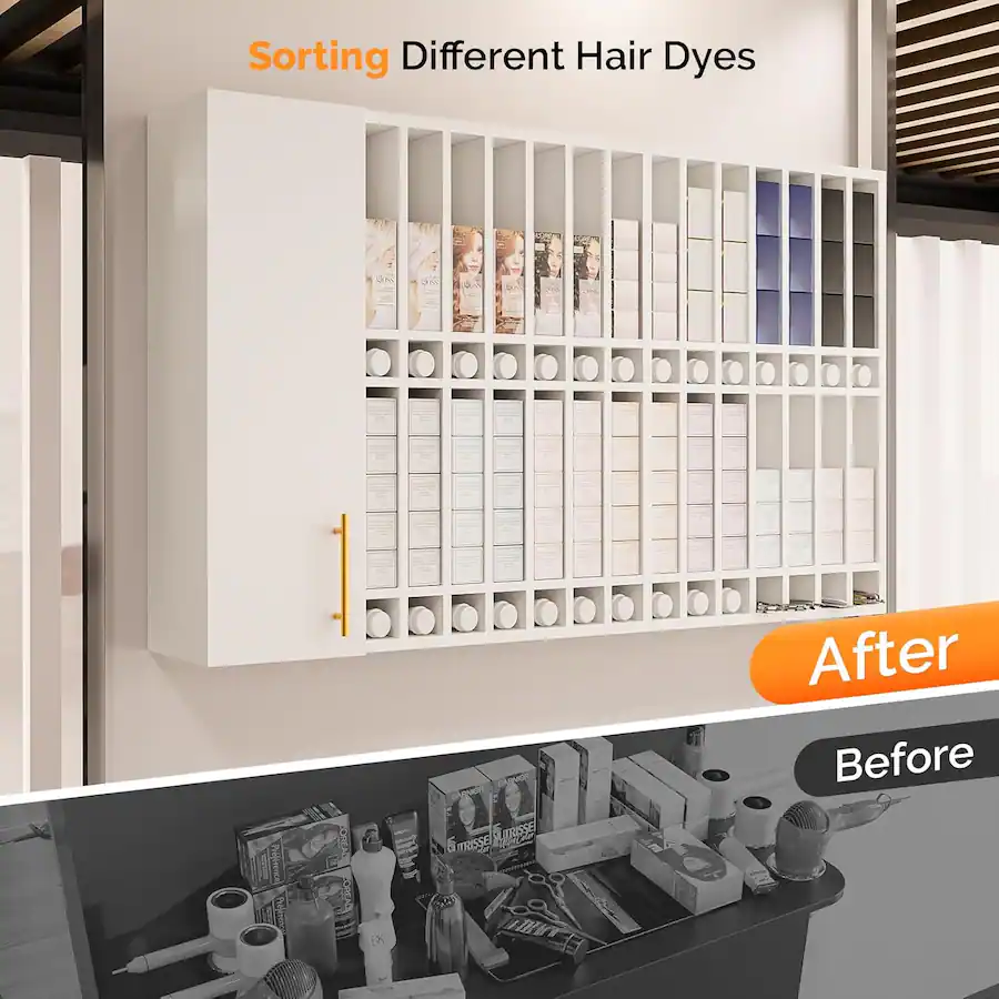 Winado Professional Hair Color Organizer Rack Salon Hair Color Tube ...