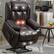 Alt View 6. LUCKY ONE - Faux Leather Dual Motor Power Lift Recliner Chair with Massage and Heat, Infinite Position, Power-Remote - Antique Brown.