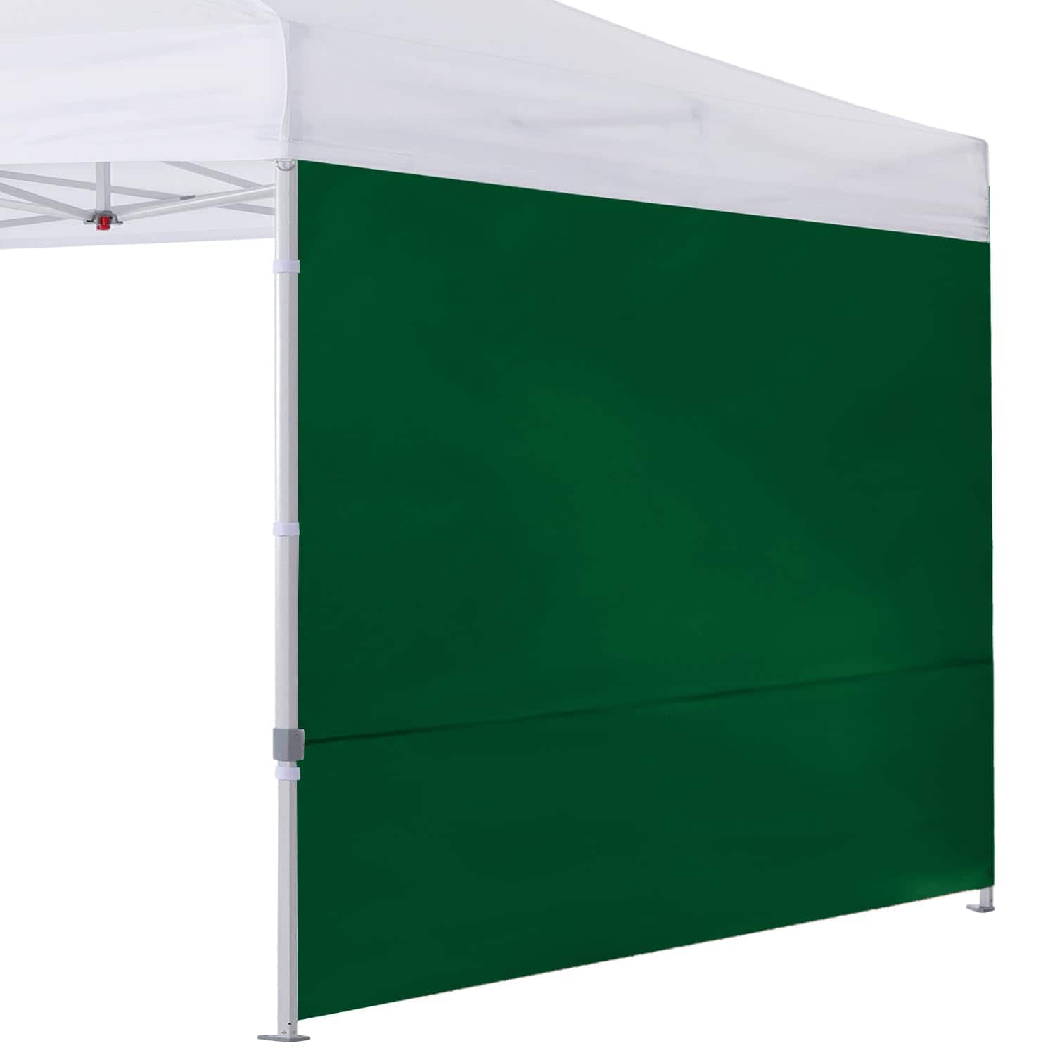 Paradigms Interiors - Instant Sunwall Sidewall For Pop Up Tent Only White - Forest Green-10x10