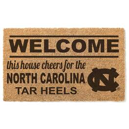 Jardine - North Carolina Tar Heels 18" x 30" Welcome Doormat - Brown