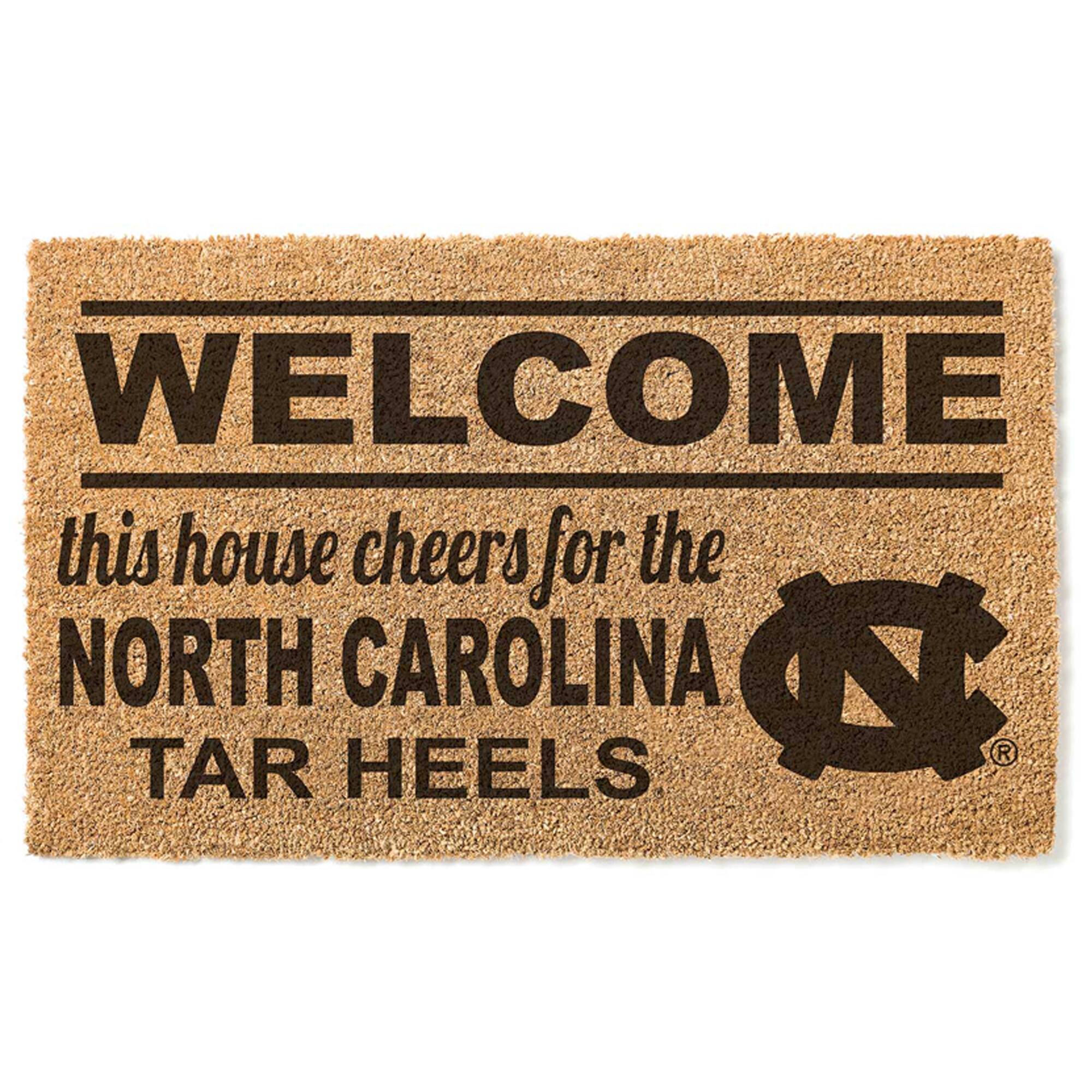 North Carolina Tar Heels 18" x 30" Welcome Doormat