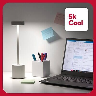 Alt View 3. TRU RED - TRU RED™ LED Desk Lamp, 13.5", White Metal (TR61986) - White.