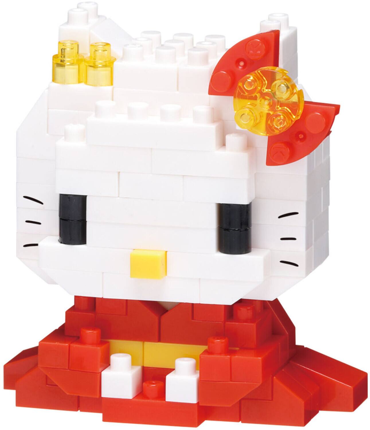 Front. Bandai - Nanoblock - Sanrio - Character Collection - Hello Kitty (Kimono) Building Kit   - COLLECTIBLES - Multicolor.