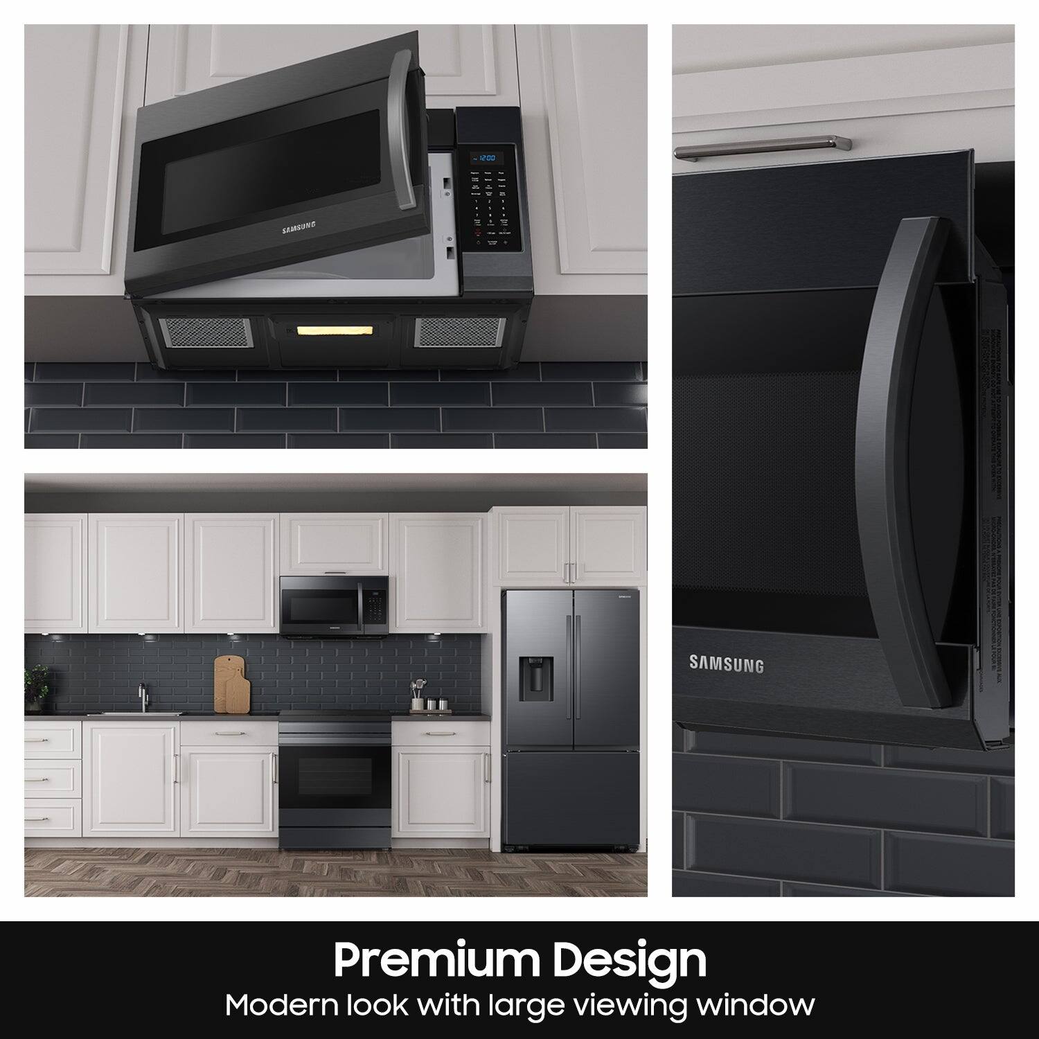 Premium Design  
Modern look with large viewing window