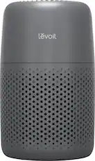 Front. Levoit - Levoit Core Mini with Night light, 254 sq ft - Space Grey.