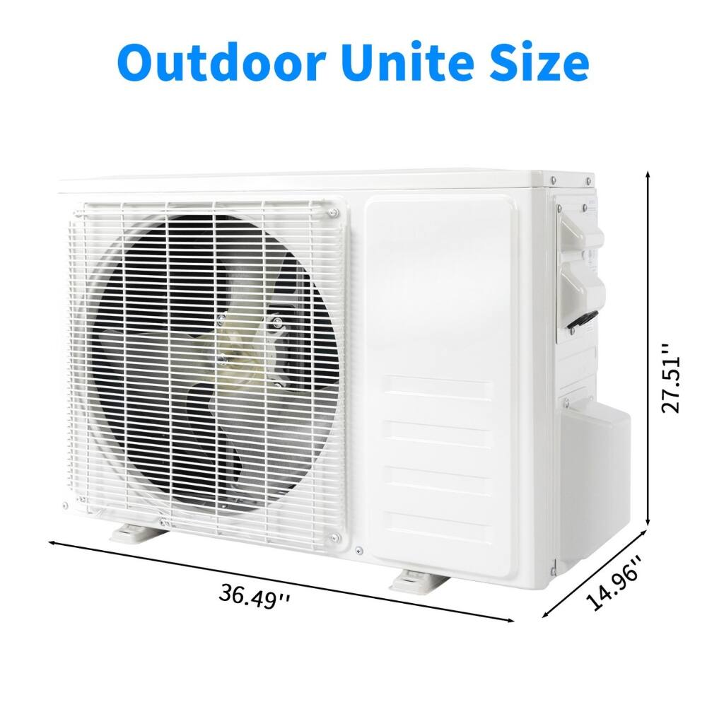 Outdoor Unit Size

- Width: 36.49"
- Height: 27.51"
- Depth: 14.96"