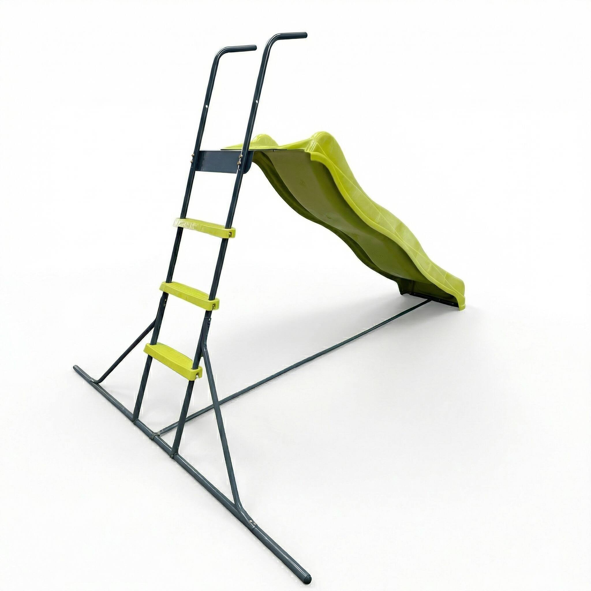 Alt View 5. Loheer - 7.8 ft Freestanding Kids Slide, Durable Plastic Playground Slide for Indoor Outdoor Backyard Play - Green.