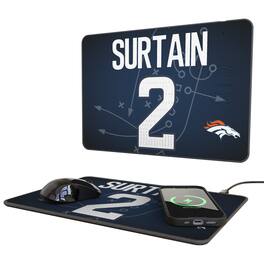 Keyscaper - Patrick Surtain Wireless Charger and Mouse Pad - Black