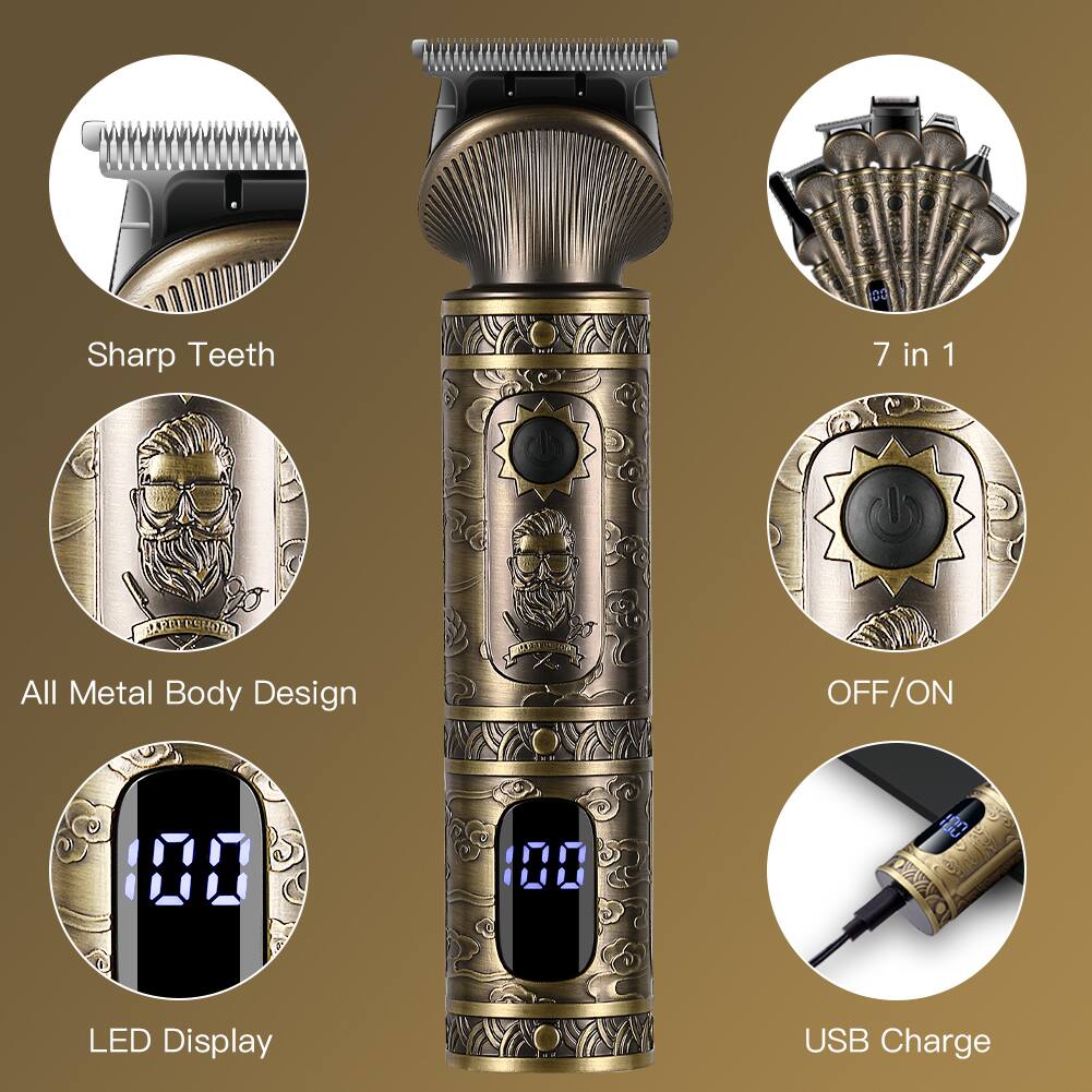 08
Sharp Teeth
7 in 1
BARRY
All Metal Body Design
OFF/ON
100 1,000
LED Display
USB Charge