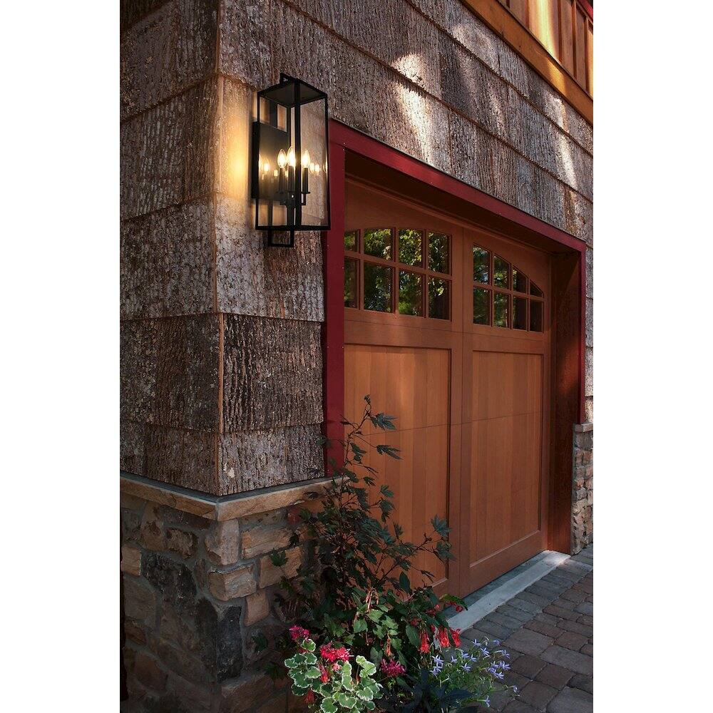 Alt View 4. Elegant Lighting - Jairo 8 Inch Outdoor Wall Sconce In Black - Black.