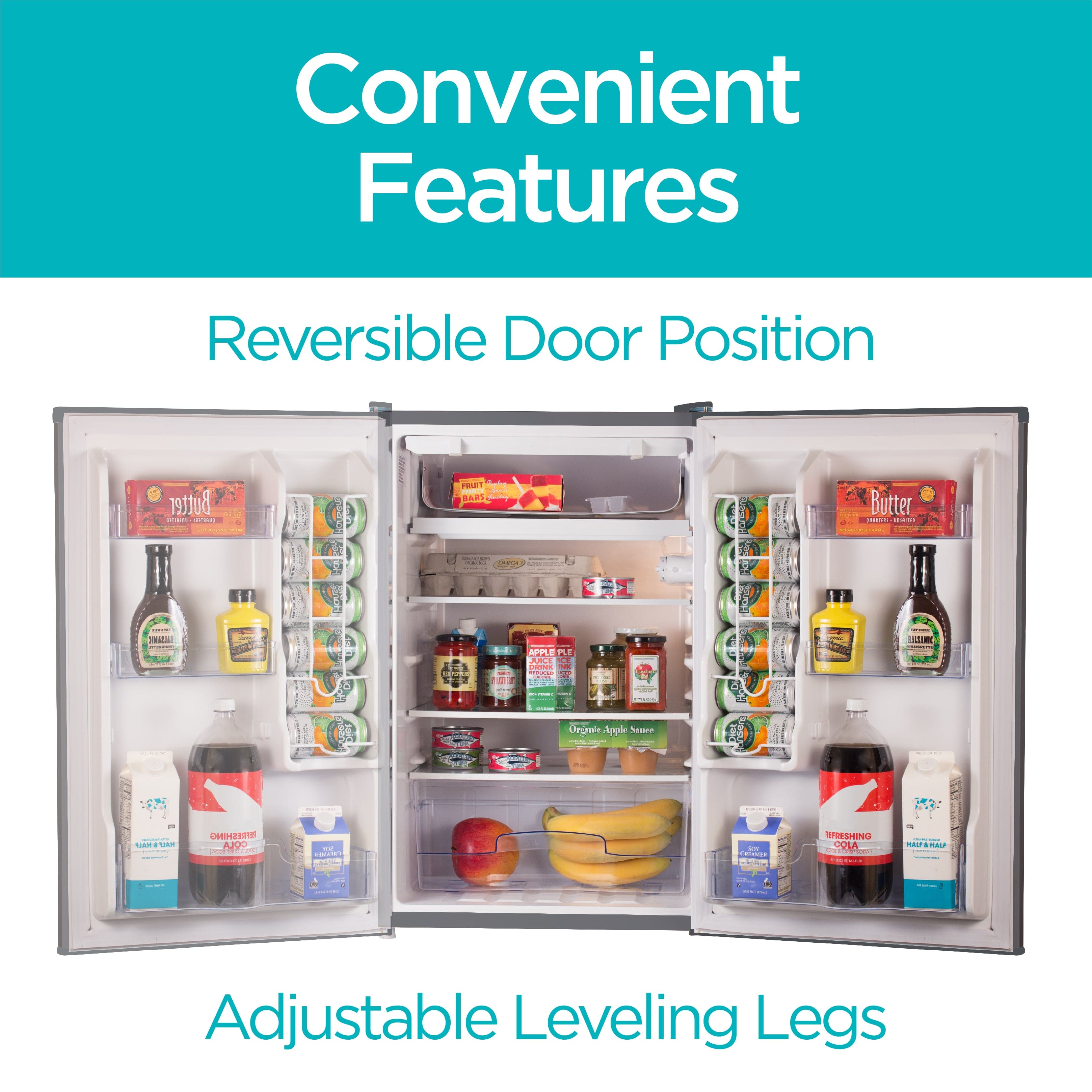 BLACK+DECKER 4.3 Cu. Ft. Compact Refrigerator - Silver on Fridge.com