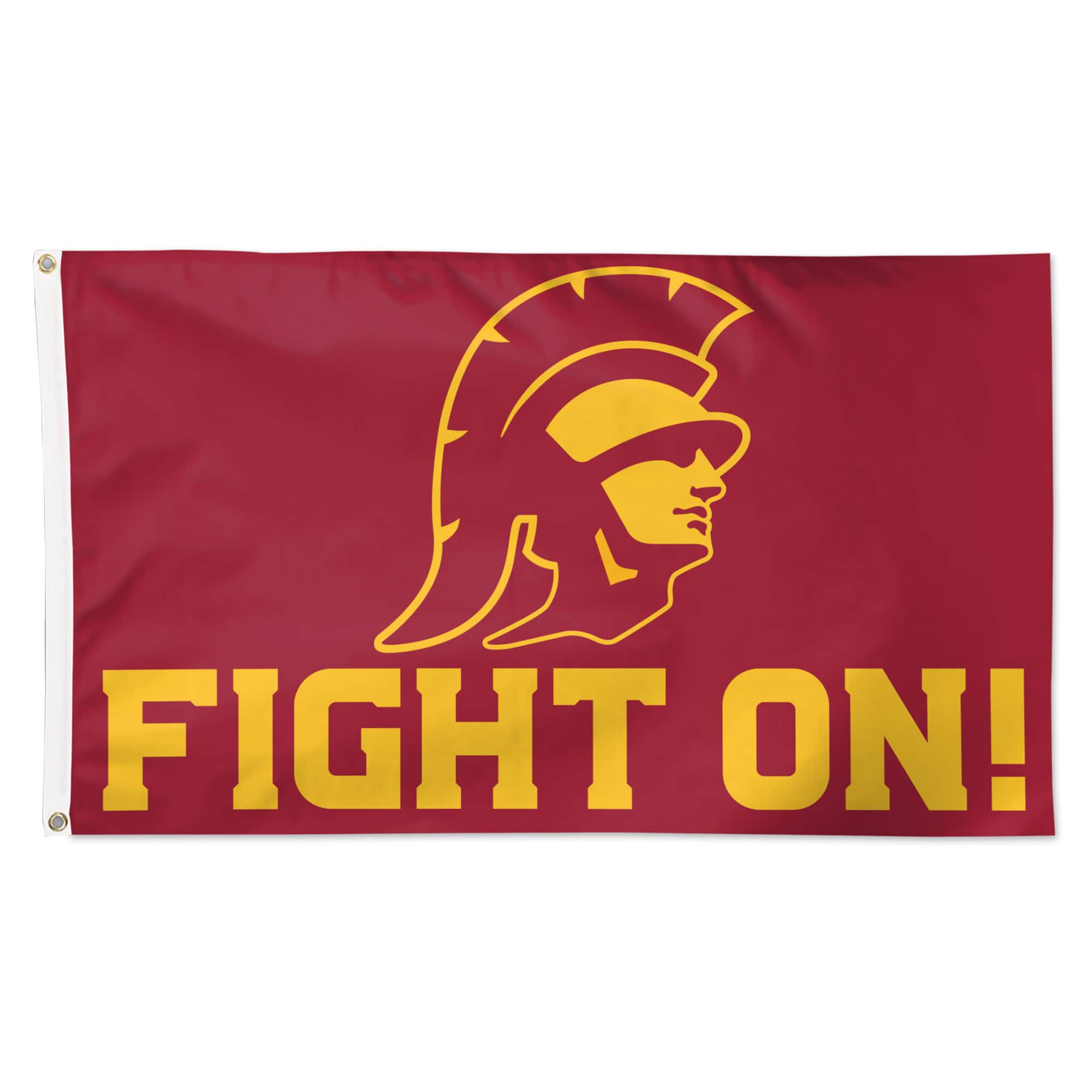 WinCraft - USC Trojans 3' x 5' Single-Sided Deluxe Team Slogan Flag - Multicolor