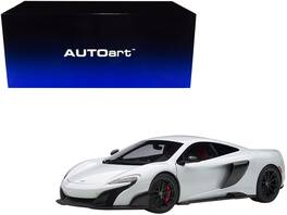Mclaren 675LT 1/18 Model Car by Autoart - Silica White