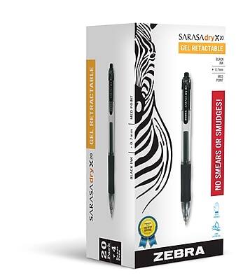 Sure, here is the corrected and grouped text:

**SARASA dry X20 GEL RETRACTABLE**

- **20 Pack**
- **0.7mm**
- **BLACK**
- **NO SMUDGES! NO SMEARS!**
- **ZEBRA**

**Features:**
- **GEL RETRACTABLE**
- **4.7mm**
- **PORTABLE**

**Brand:**
- **ZEBRA**