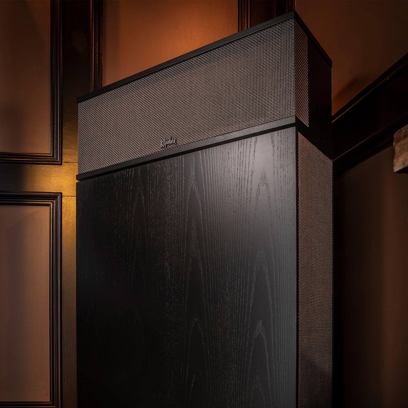 Alt View 4. Klipsch - Klipsch Klipschorn AK6 Three Way Floor Standing Black Loudspeaker (Pair).