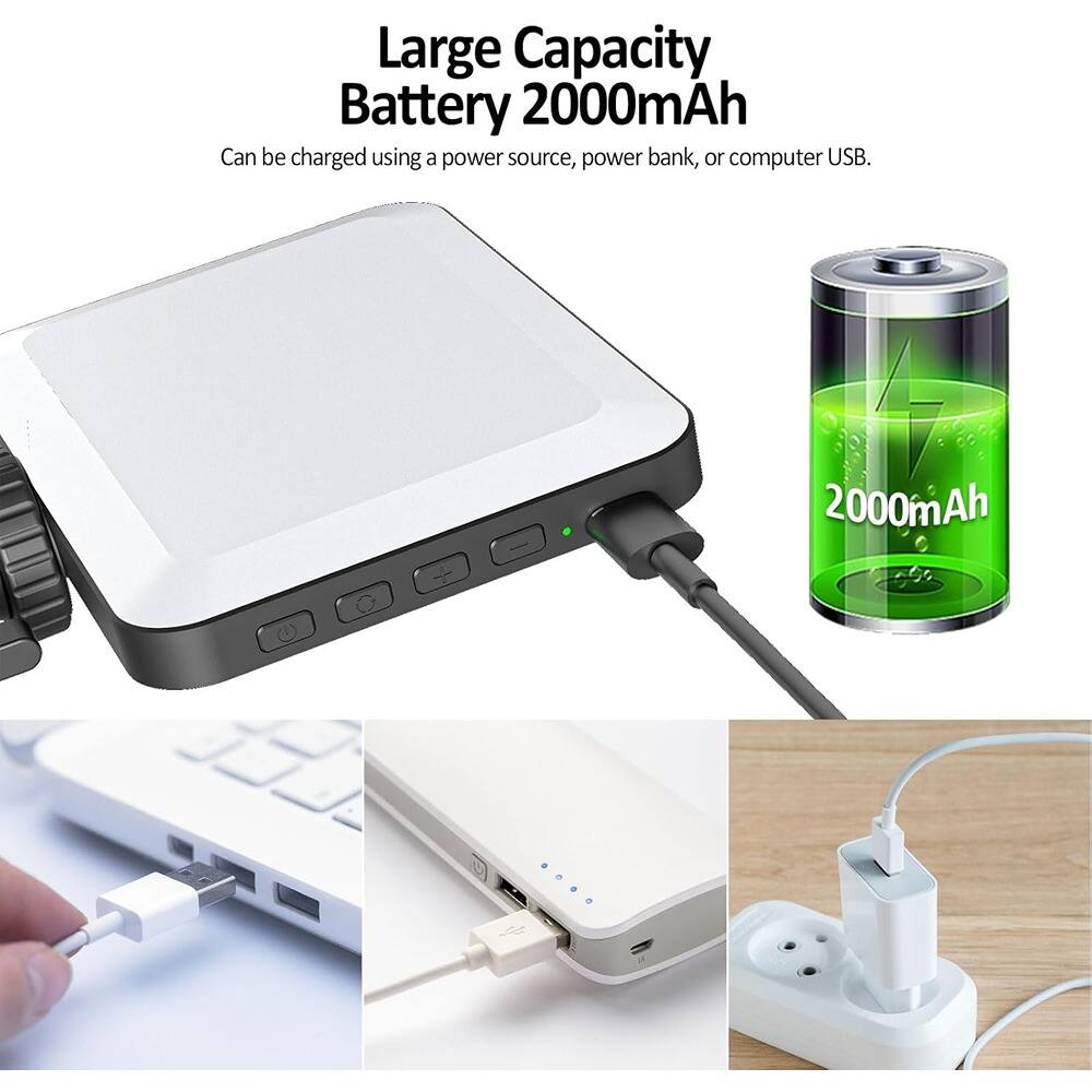 Large Capacity Battery 2000mAh

Can be charged using a power source, power bank, or computer USB.