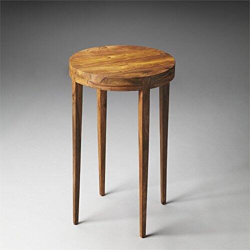Back. Butler Specialty - Cagney Solid Wood Side Table - Light Brown.