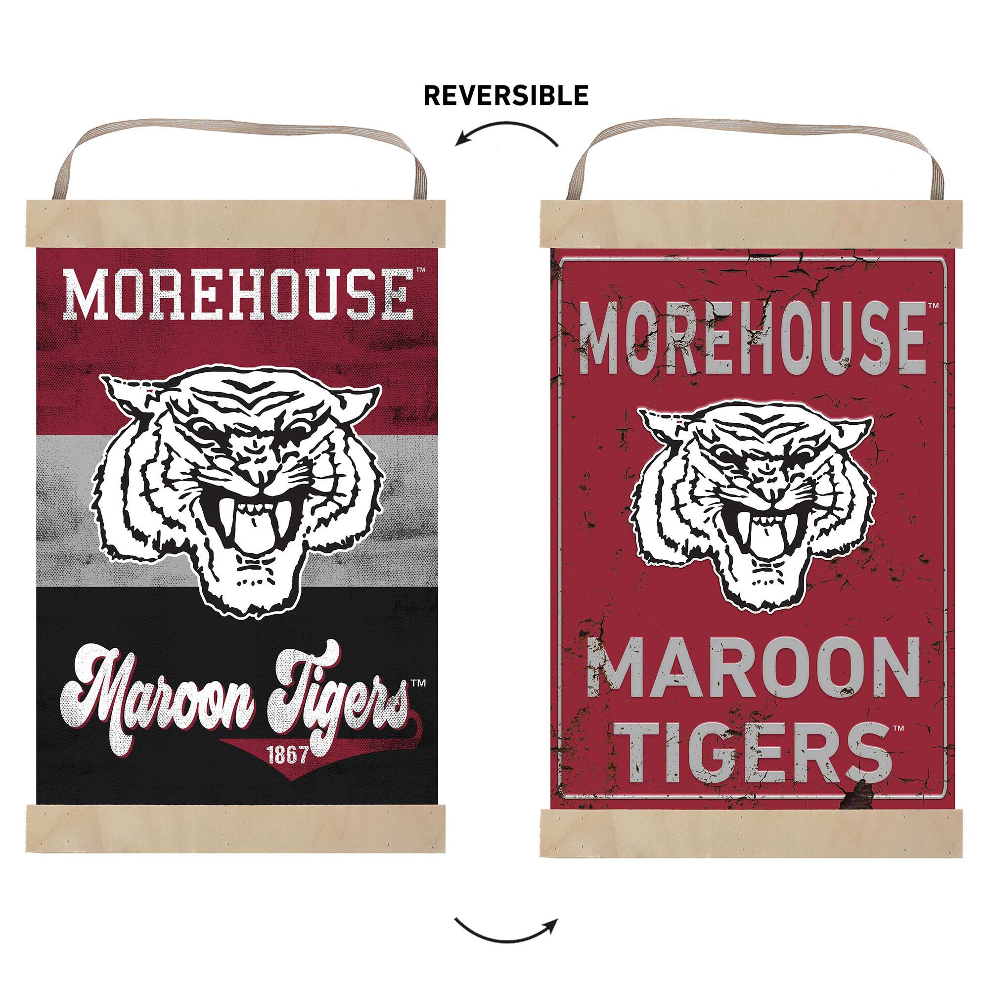 REVERSIBLE MOREHOUSE MOREHOUSE TM Marcon Jigew 1867 MAROON TIGERS