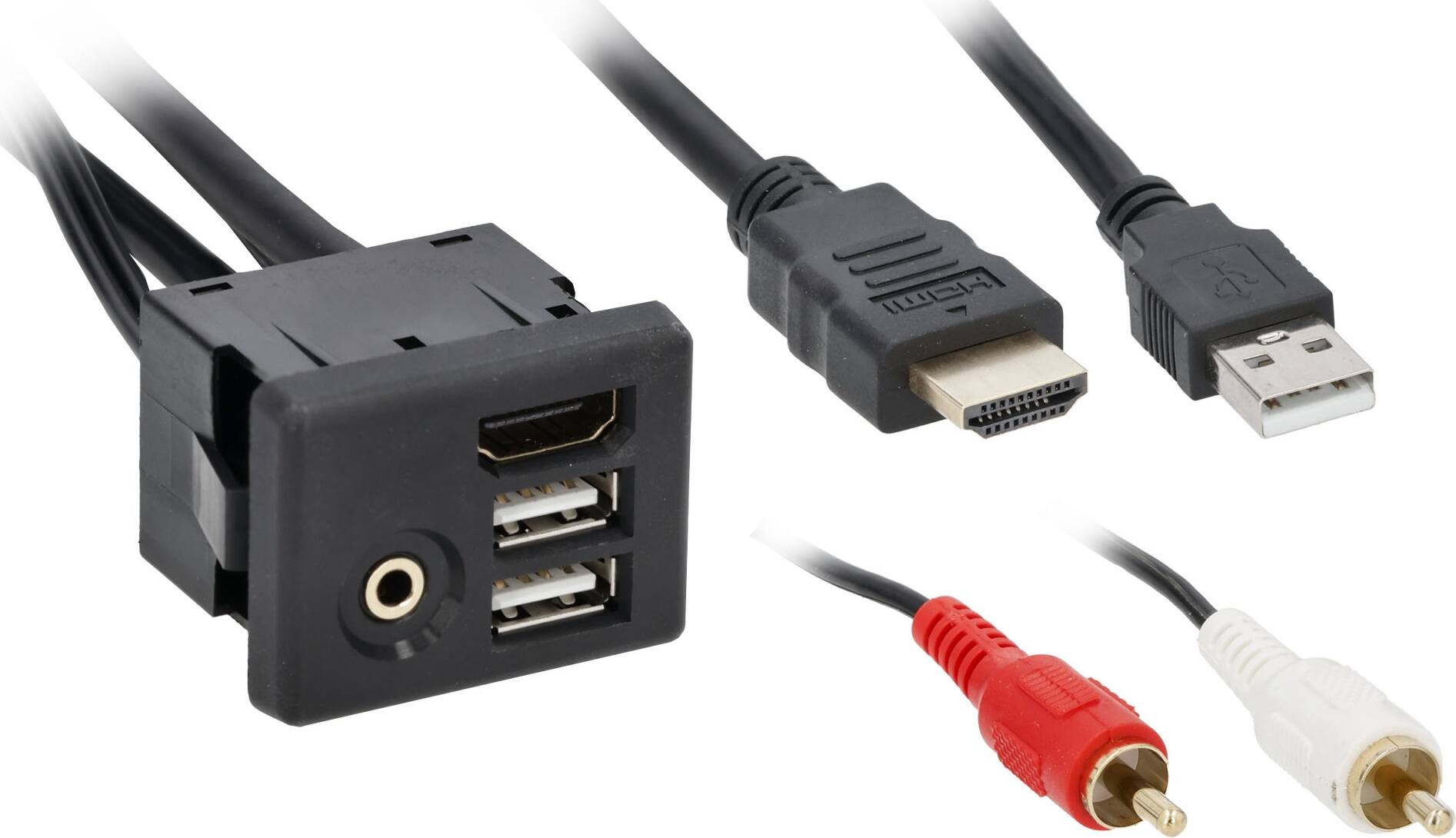 Angle. Metra - Metra USB/AUX/HDMI Panel for 2012-2021 GM Buick Cable - Multi.