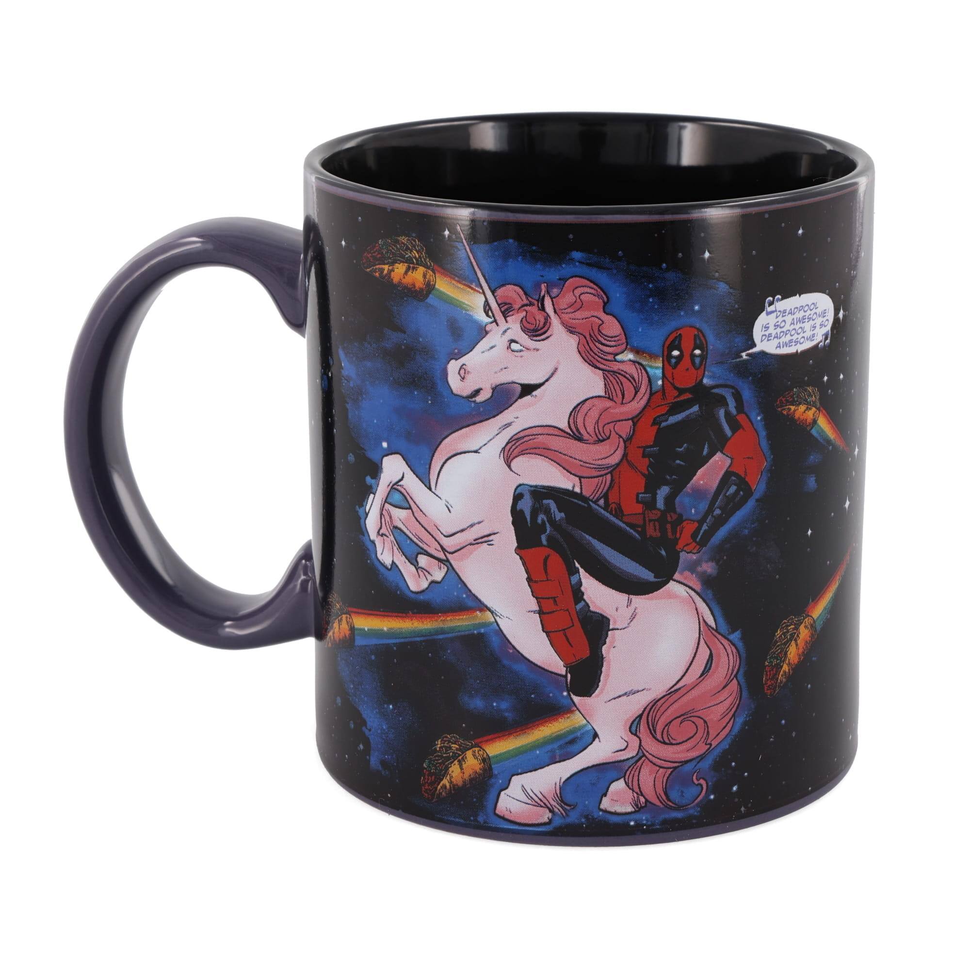 Marvel - Deadpool and Unicorn In Space Ceramic Mug | Holds 20 Ounces - Black price history on PriceWatchPro