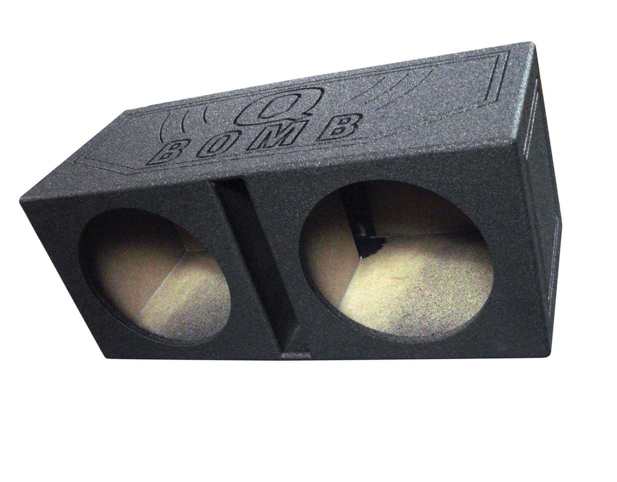 Alt View 5. QPower - QPower Dual 12 inch Vented Sub Box and Boss Phantom 12” 2300W Subwoofer (2 Pack) - Black.