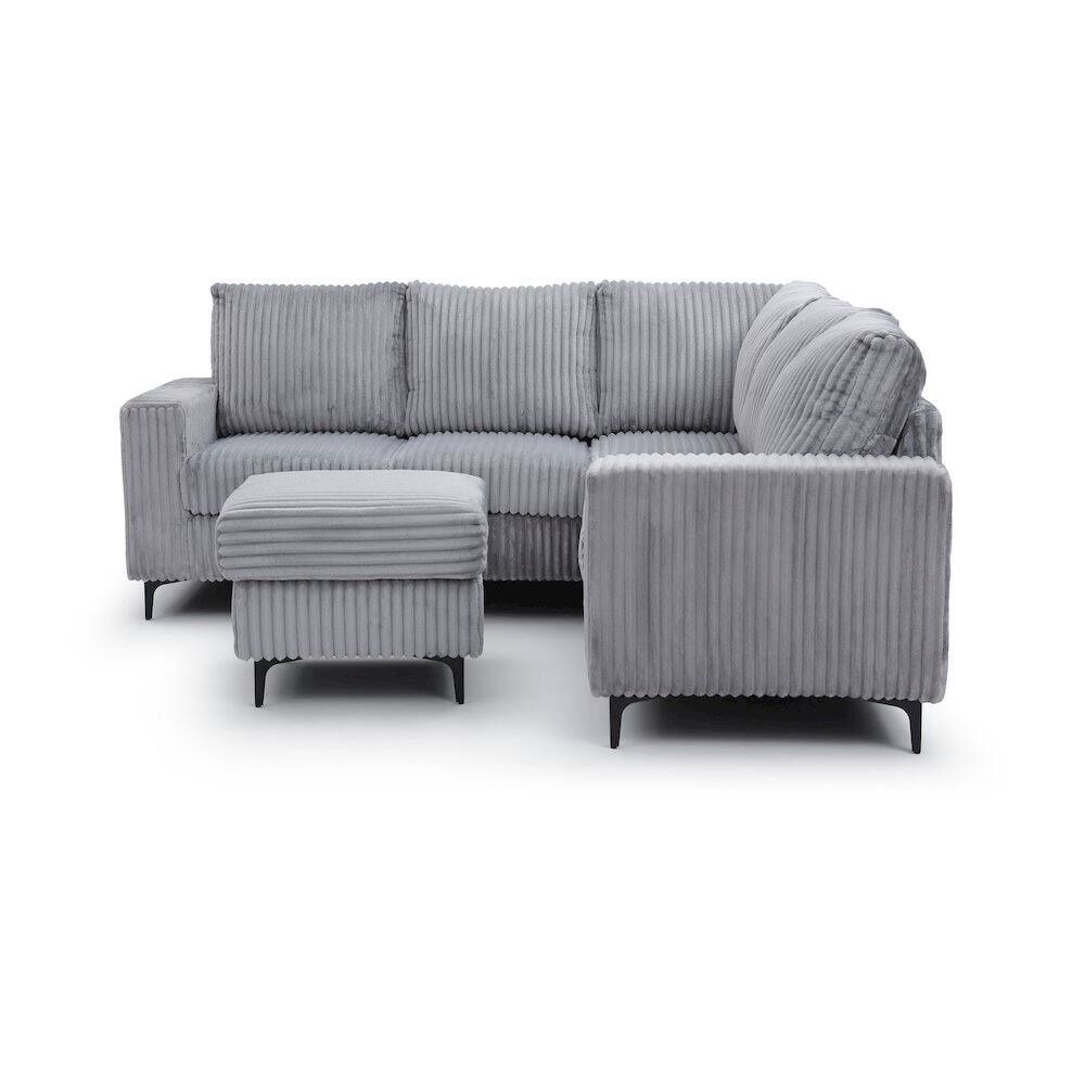 Left. Glory Furniture - Houston Sectional - Gray.