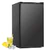 Front. SIMZLIFE - 3.2 Cu.ft Mini Refrigerator with Freezer - Compact Design & Single Door - black.