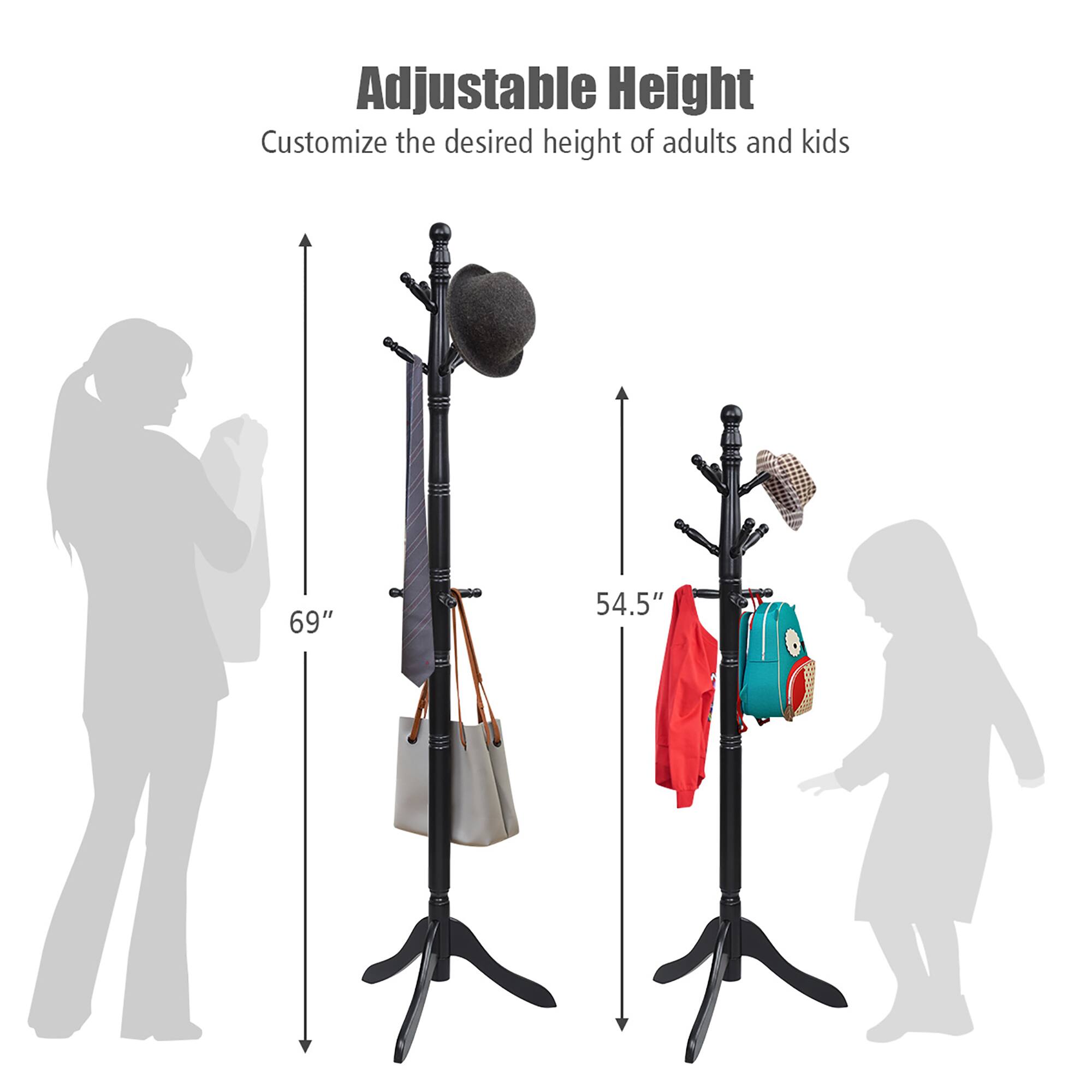 Adjustable Height
Customize the desired height of adults and kids
69"
54.5"