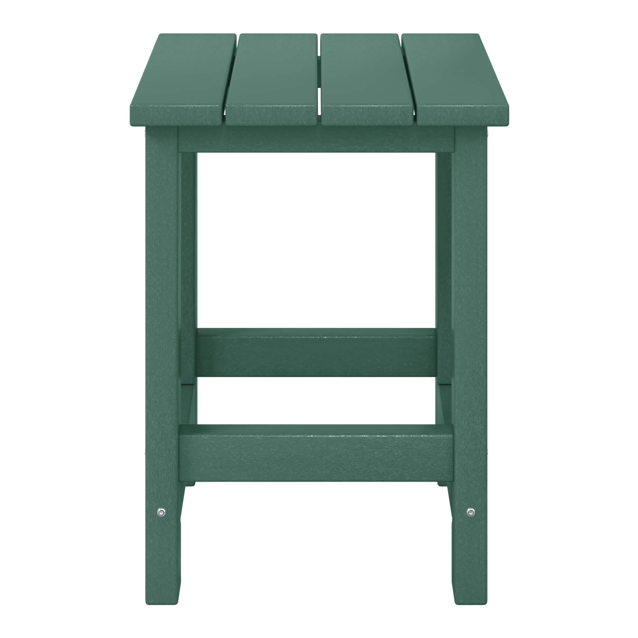 WestinTrends - Malibu Kids Outdoor Patio Furniture HDPE Adirondack Square Side Table - Dark Green price history on PriceWatchPro