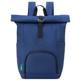 Delsey - Benetton BE Rolltop Laptop Backpack - Faded Denim