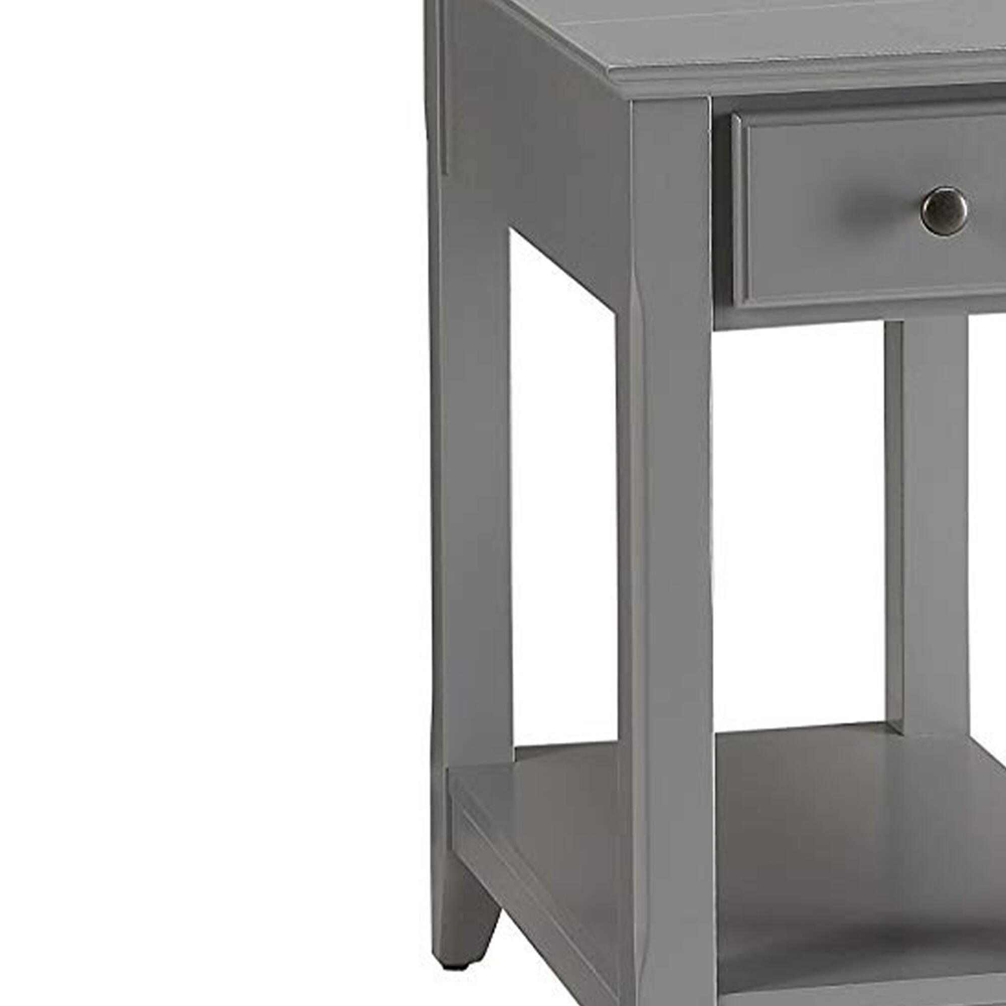 Alt View 3. Manhattan Lane - Astonishing Side Table - Gray.