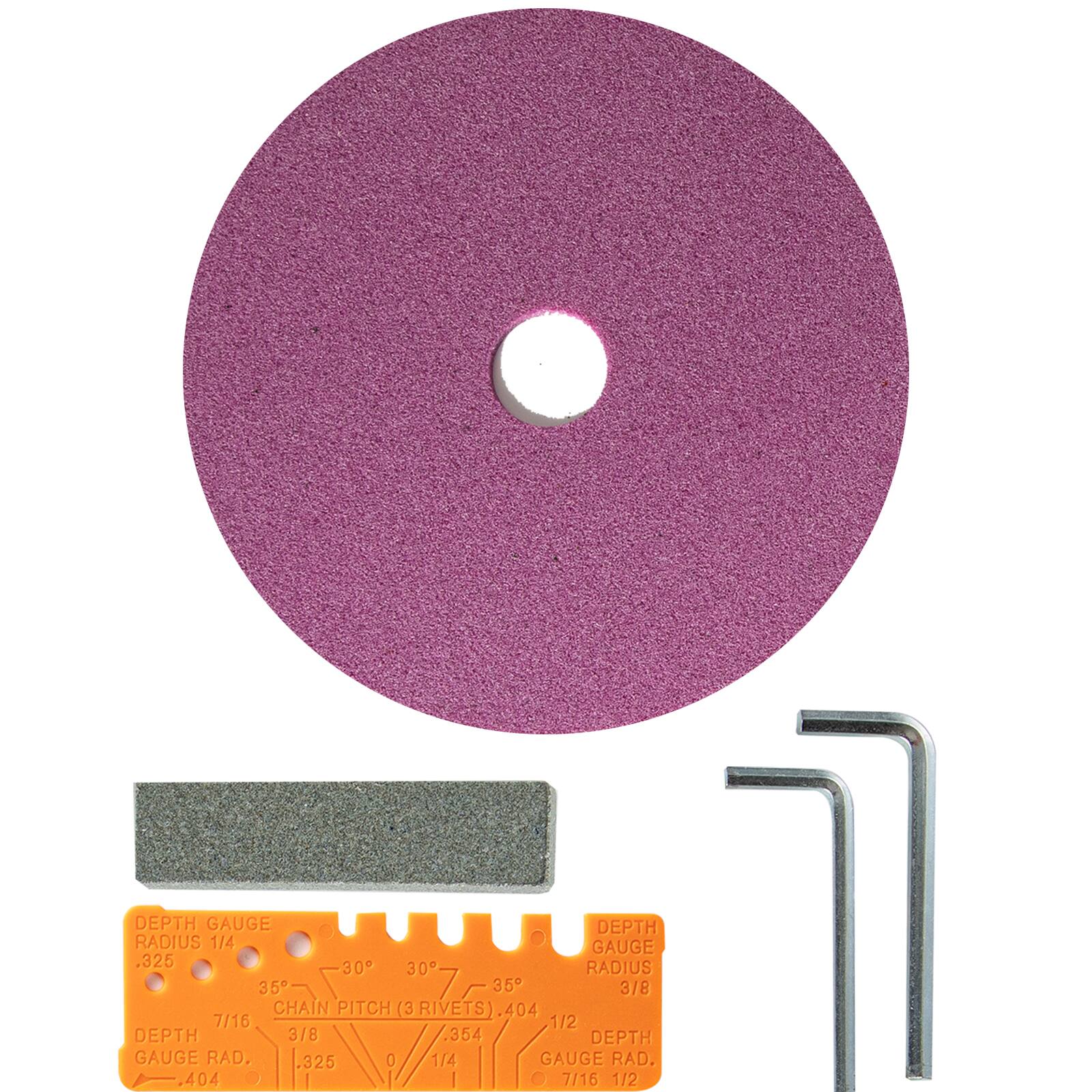 DEPTH GAUGE  
RADIUS 1/4  
.325  
GAUGE 1/4  
7/16  
35  
CHAIN PITCH 3/8  
325  
(3 RIVETS)  
30°  
DEPTH GAUGE  
RADIUS 3/8  
.404  
GAUGE 1/2  
7/16  
RADIUS DEPTH  
GAUGE DEPTH 1/2  
RAD. 3/8