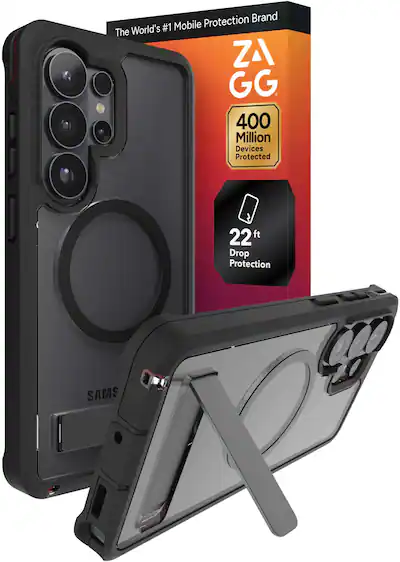 ZAGG Rainier Snap with Kickstand for Samsung Galaxy S26 Ultra Smoke Black 702321392 - Best Buy ZAGG Rainier Snap with Kickstand for Samsung Galaxy S26 Ultra Smoke Black 702321392 - Best Buy