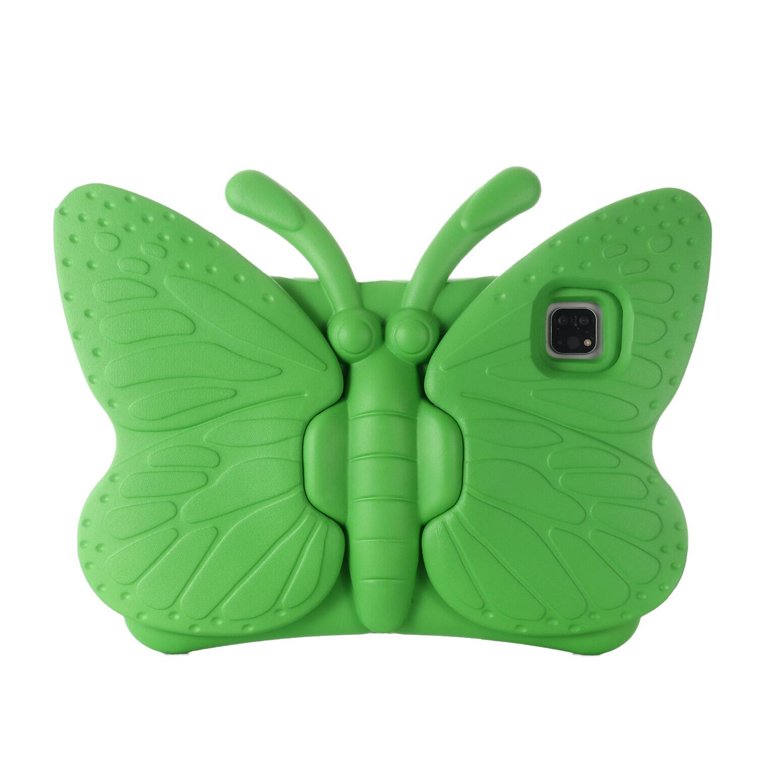 Alt View 1. Dteck - For iPad Air 11'' (M4)2026/(M3)2025/ (M2)2024 & iPad Pro 11'' (M5) 2025/(M4) 2024 Kid Butterfly Kickstand EVA Case - Green.