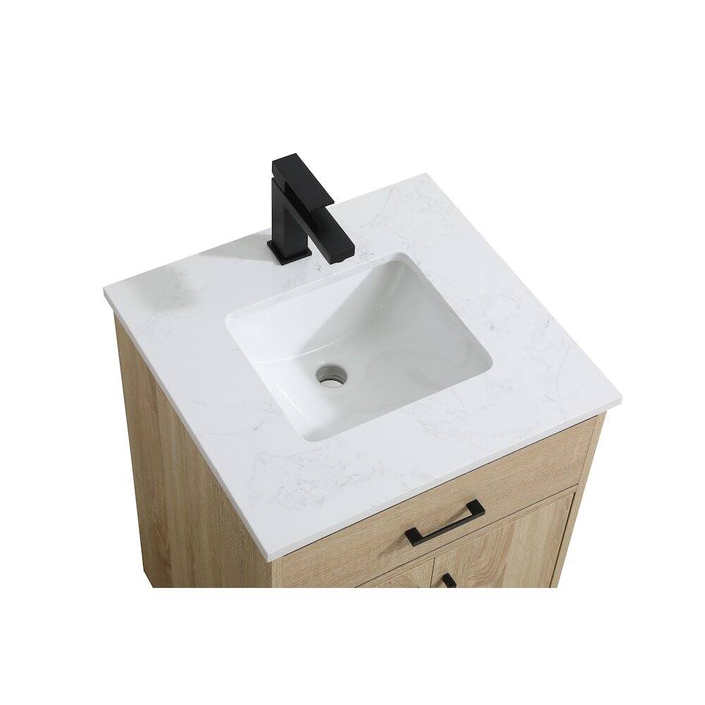Back. Elegant Kitchen and Bath - Chandler 20 Inch Single Bathroom Vanity In Mango Wood - Mango Wood.