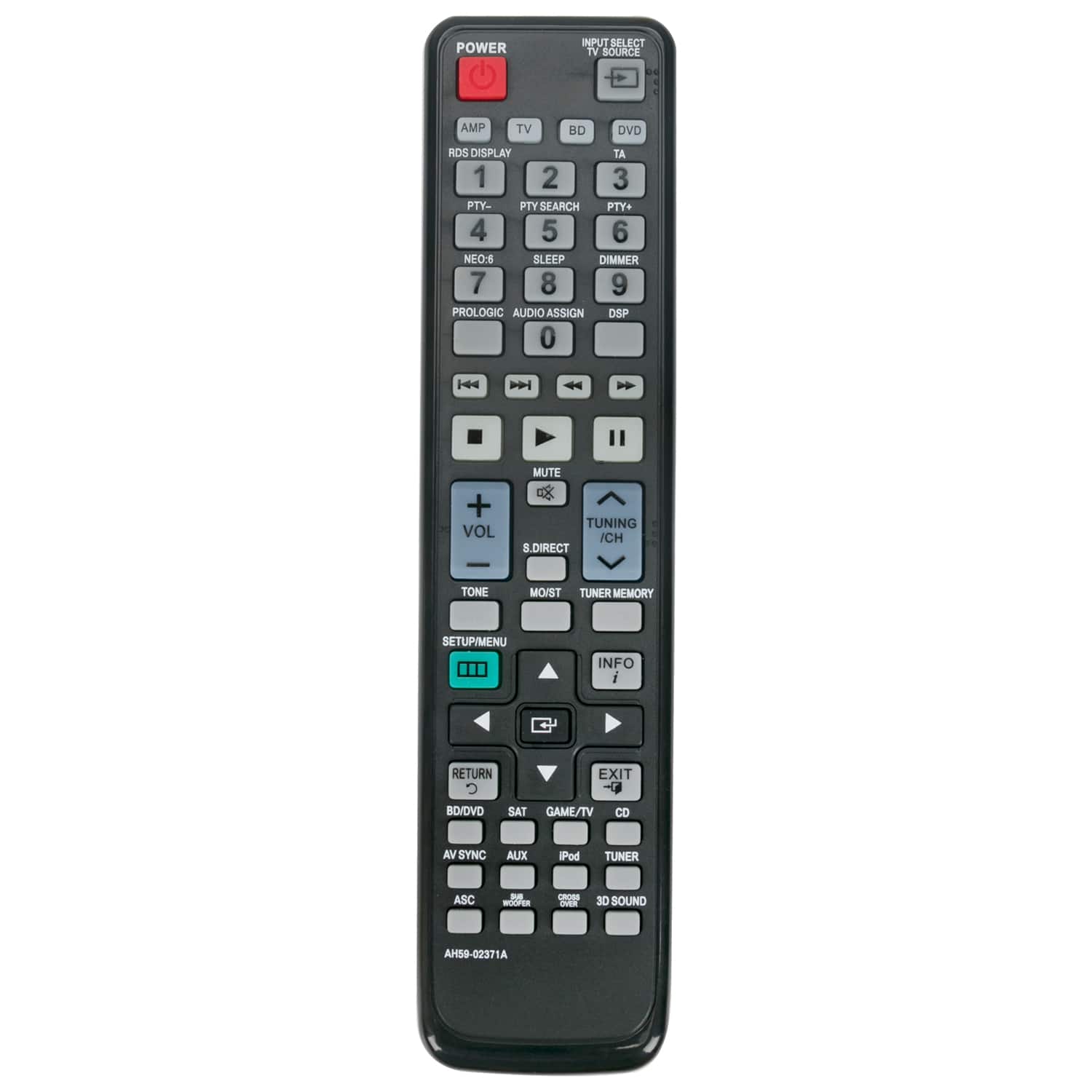 VINABTY - New AH59-02371A Replaced Remote Fits for Samsung AV Receiver HW-D650S HW-D600 HW-D700 HW-D770S HWD700 HWD770S - Black