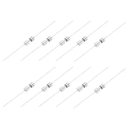 Front. Unique Bargains - 4A 250V Glass Fuse 3.6x10mm Time Delay Fuse with Lead Wire UL Listed Slow Blow Fuse for Home Appliances 10pcs.
