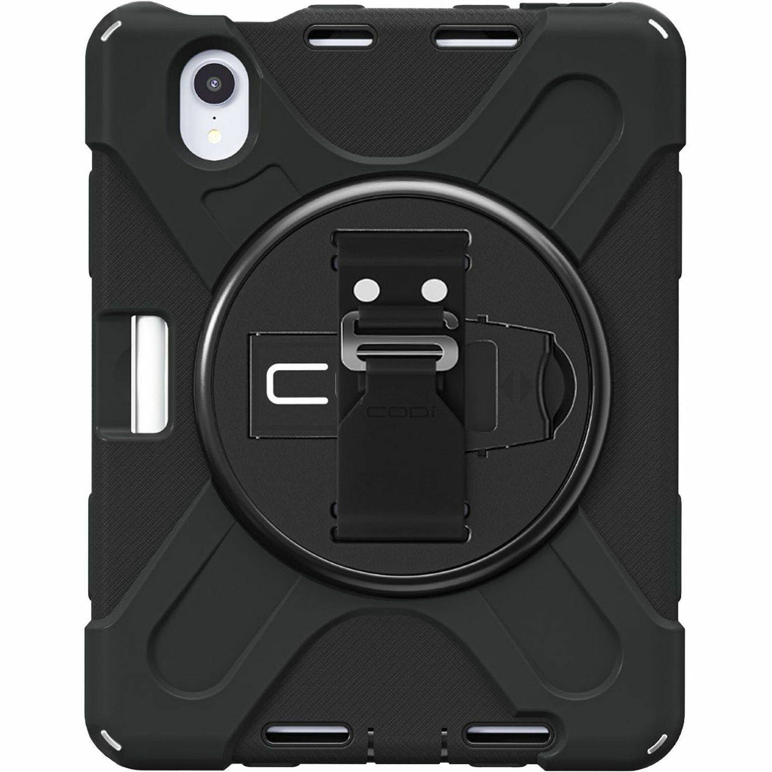 Alt View 4. CODi - CODi Rugged Carrying Case Apple iPad Mini 6 Tablet - Black - Drop Resistant, Shock Resistant, Bump Resistant, Shock - Black.