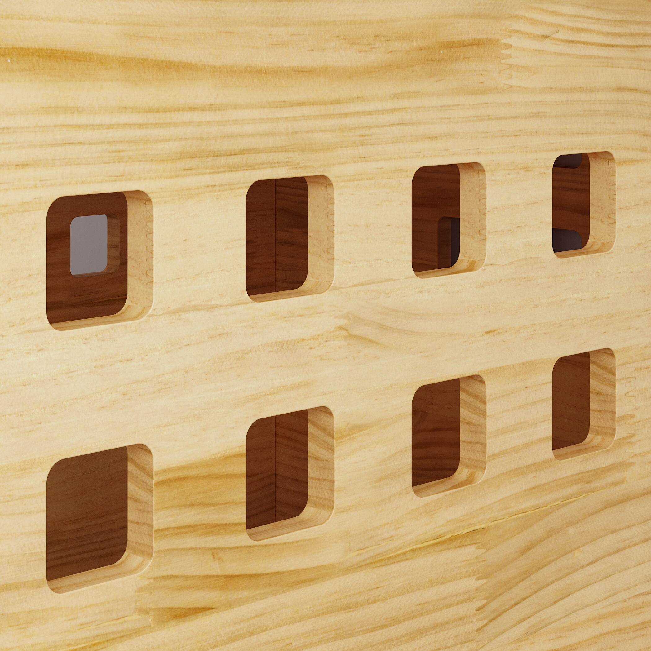 Alt View 5. Famapy - Solid Wood Dog Crate Furniture for Small Dogs – Indoor Pet Kennel with End Table Design, Ventilation & Safety Features.