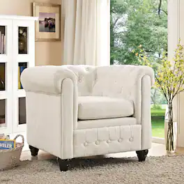 Earl Upholstered Fabric Armchair by Modway - Beige
