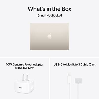 15 inch MacBook Air Apple M5 chip with 10 core CPU and 10 core GPU 15 inch MacBook Air Apple M5 chip with 10 core CPU and 10 core GPU