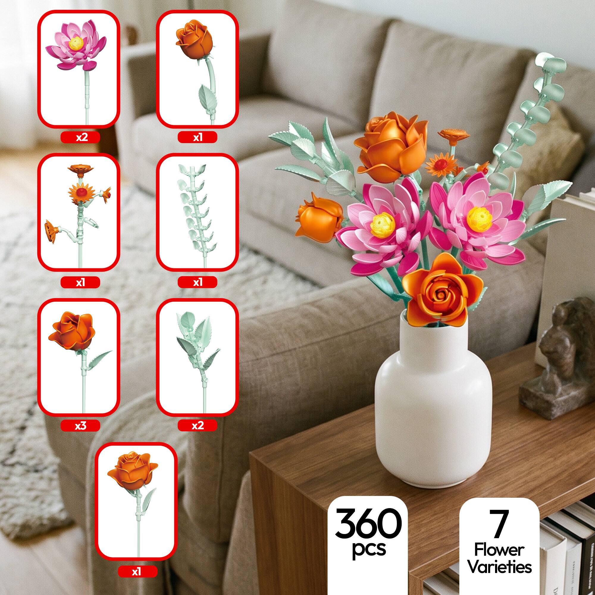 x2 x1 x1 x1 x3 x2 x1  
360 pcs  
7 Flower Varieties