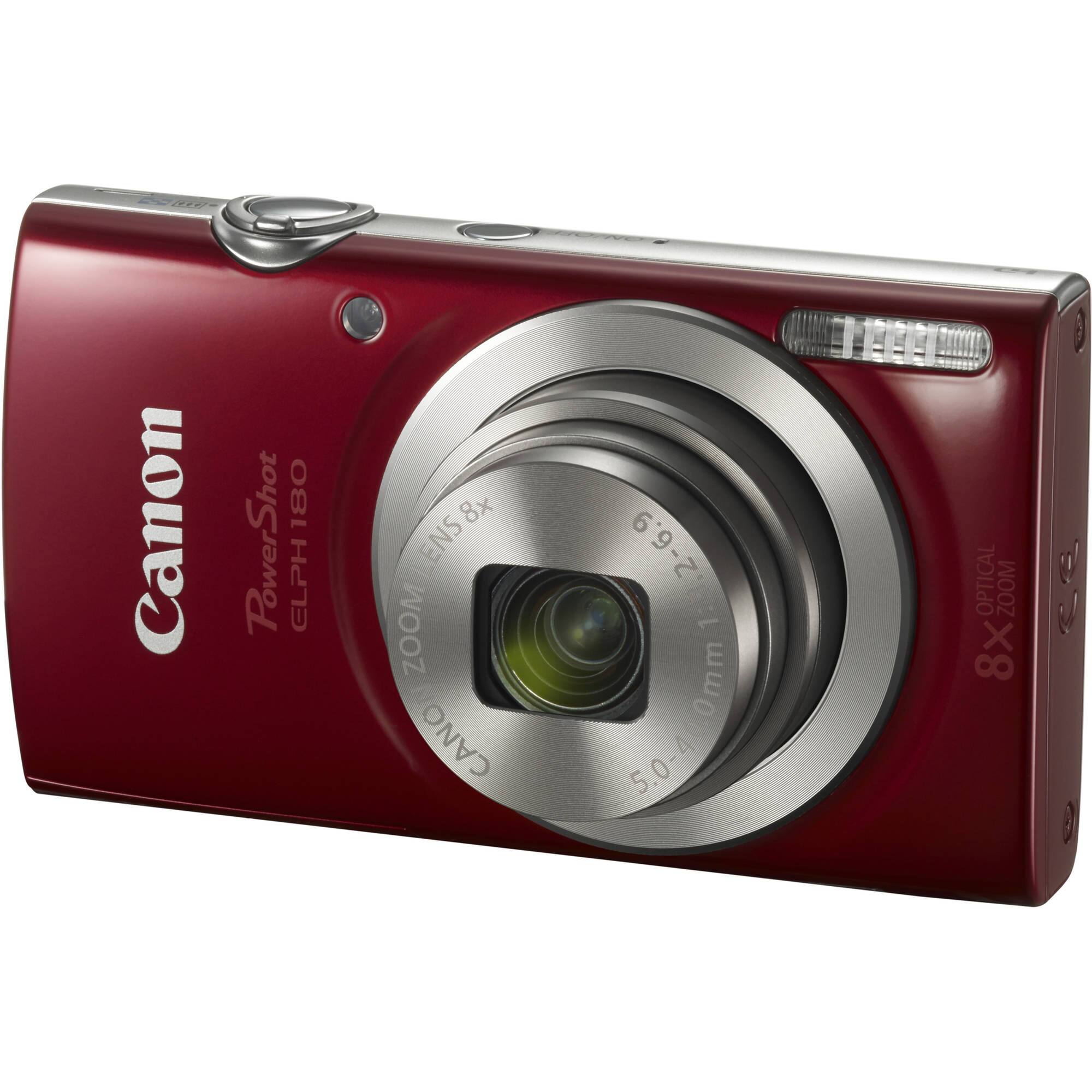 Canon PowerShot ELPH 180  
6.9-21.6mm 1:3.2-6.9  
5.0-4  
8x Optical Zoom