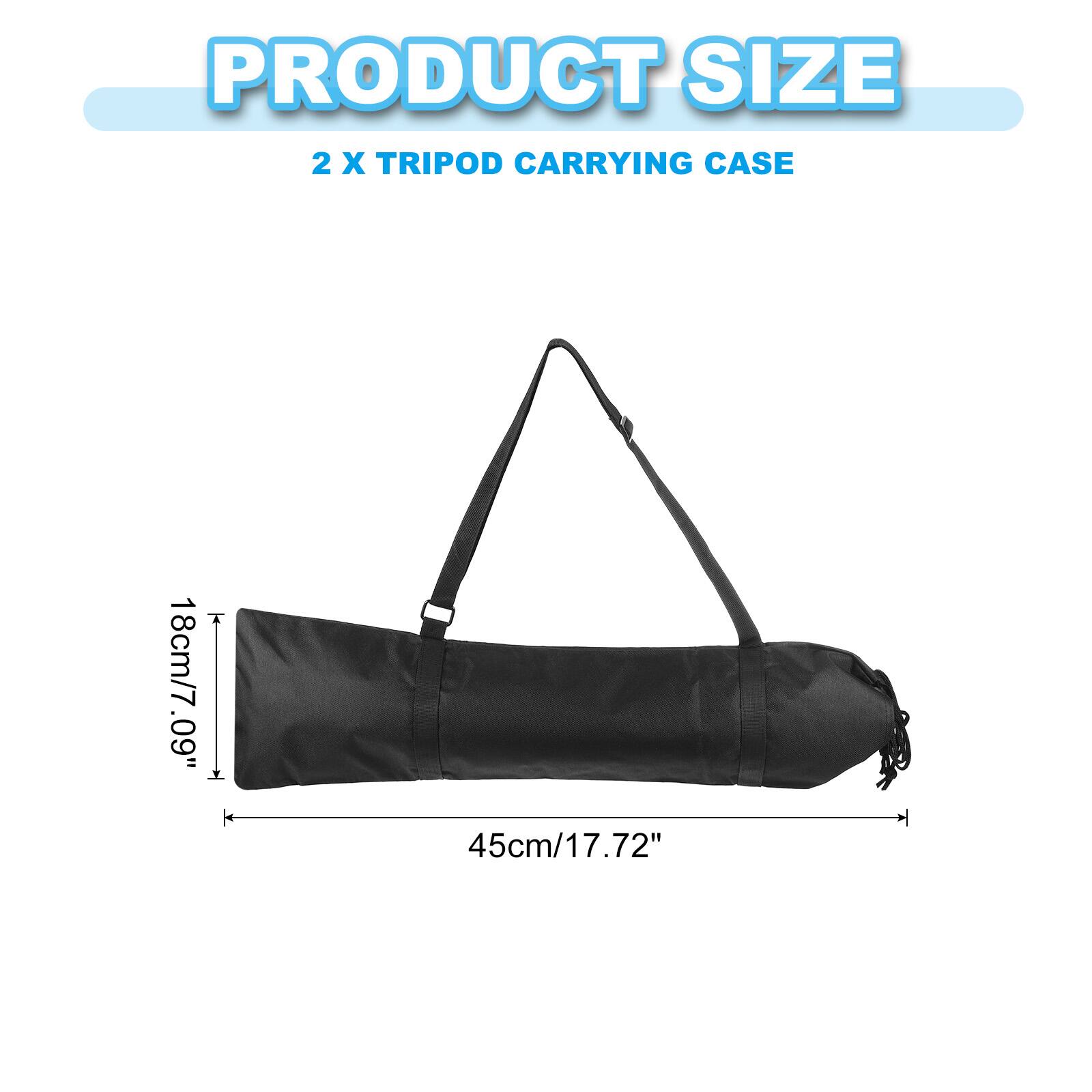 PRODUCT SIZE  
2 X TRIPOD CARRYING CASE  
18cm/7.09"  
45cm/17.72"